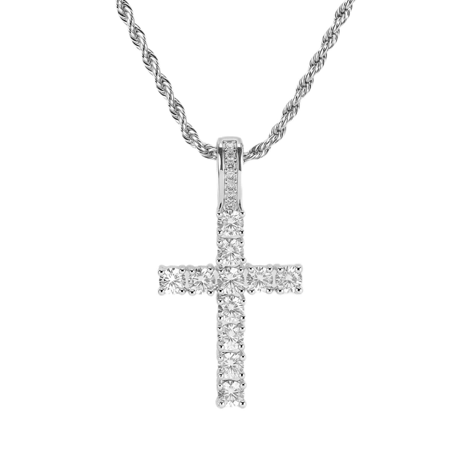 Gold Cross Necklace for Women 14K Gold Plated Cubic Zirconia Dainty Jewelry 23.62-Inch Gold Non-Tarnish Chain & Cross Pendant – Comfortable Fit for Most Neck Sizes with a Durable Finish