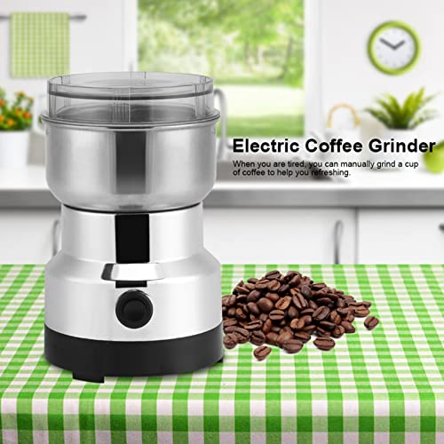 Kyaoayo Elektrische graanmolen, elektrische koffiemolen, 150 W, 2800 tpm, capaciteit 350 ml, multifunctionele kruidenmolen, ultrafijne koffiemolen, voor specerijen, kruiden, koffie, bonen Kyaoayo Elektrische graanmolen, elektrische koffiemolen, 150 W, 2800 tpm, capaciteit 350 ml, multifunctionele kruidenmolen, ultrafijne koffiemolen, voor specerijen, kruiden, koffie, bonen