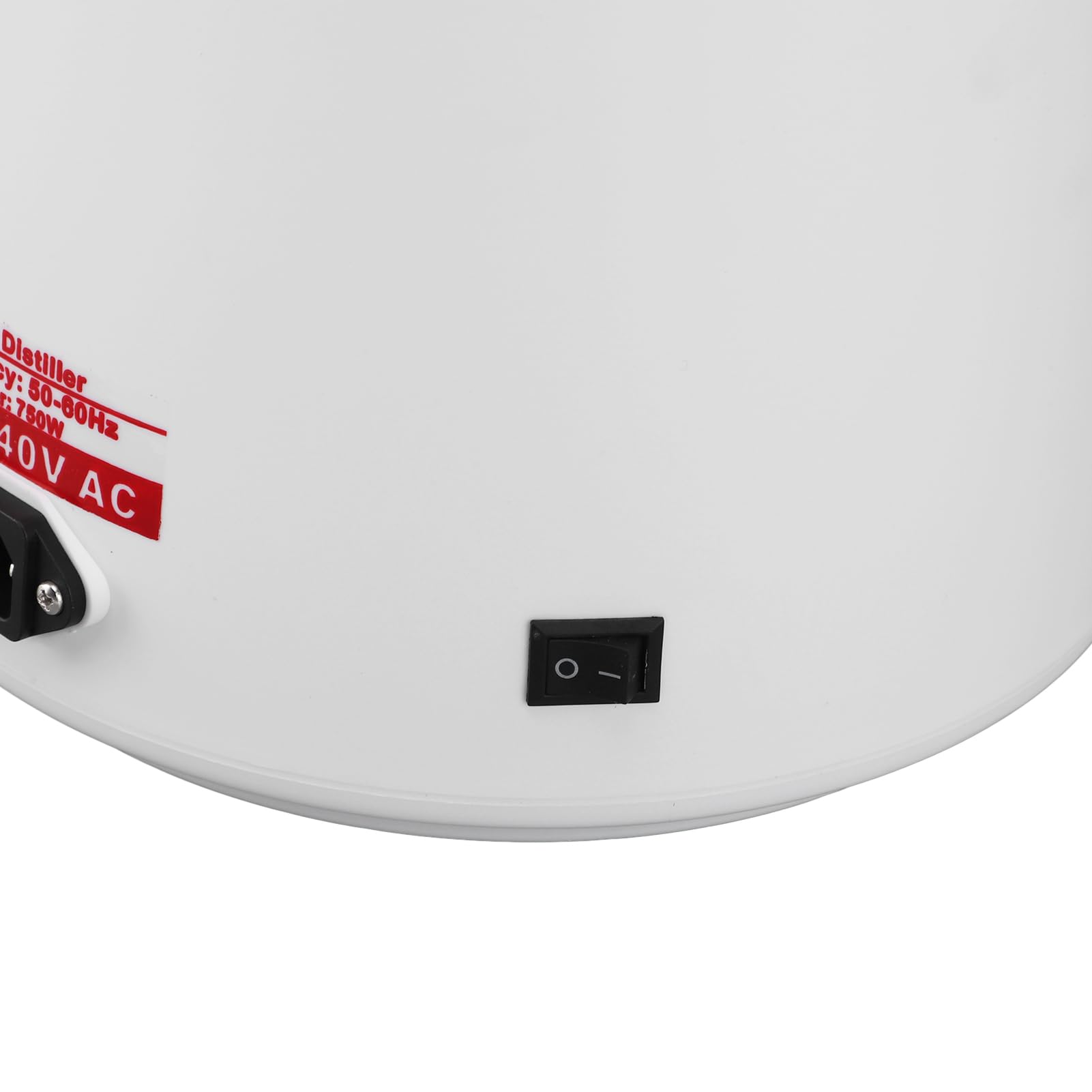Fdit Destilador de Agua 4L 750W, Máquina de Agua Destilada de Encimera con Interior de Acero Inoxidable y Protección contra Sobretemperatura para Hogar, Oficina, Laboratorio, Viaje (Enchufe europeo