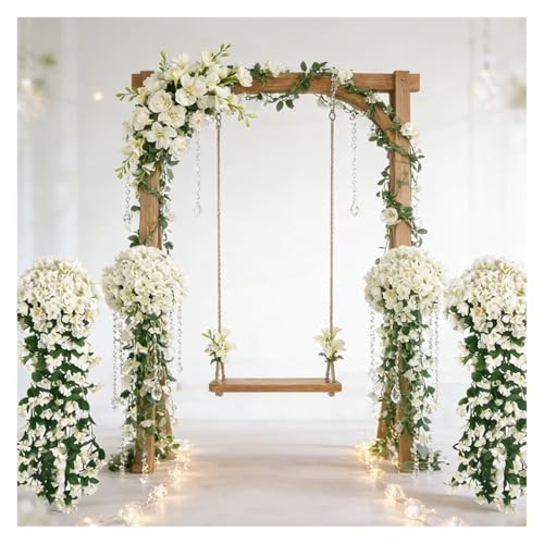 Flores artificiales LXURY para decorar arcos de boda en el jardín 6