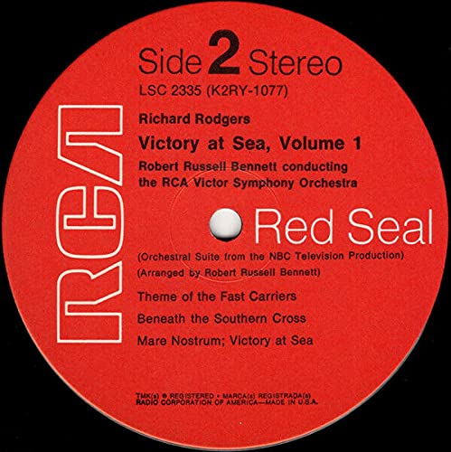Vista 3 de Victory At Sea Volume 1 Richard Rodgers Russell Bennett LP RCA LSC-2335 - NM/NM