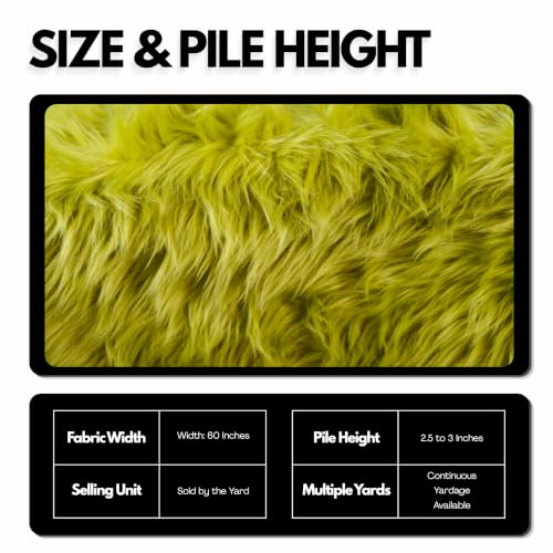 Image of FabricLA Faux Fur Fabric by The Yard - Artificial Craft Fur - 36 inch X 60 inch Inch Wide - Fur Fabric for Craft Supply, DIY Furry Plush Projects, Sewing, Decoration, Upholstery, Baby Pink, 1 Yard