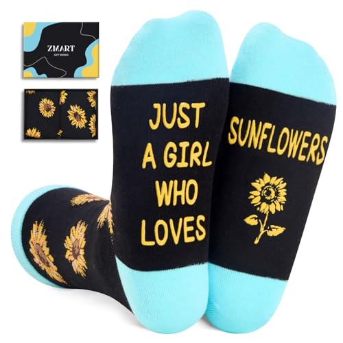 HAPPYPOP Plant Gifts - Stawberry Banana Pickle Cherry Sunflower Socks for Women