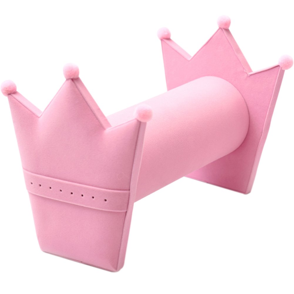 TINTON LIFE® Hairband Hair Clasp Holder Display Stand with Earring Organizer(Pink)