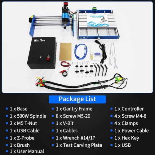 WolfPawn 3018 500W All Metal CNC