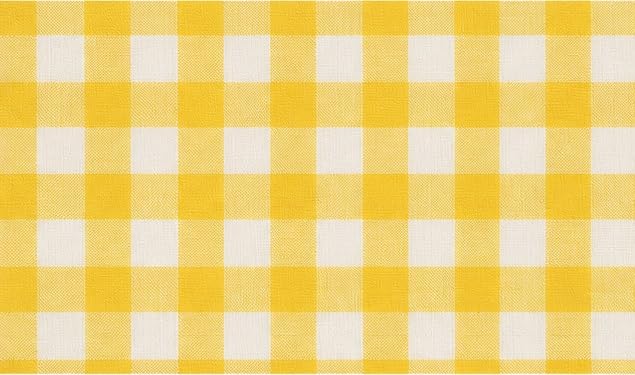 Image of 210 TC Premium Glace Cotton Comfort Elegent Design Bedsheet with Pillow Cover - Ultra Soft Cotton Queen Bed Sheet for Daily Comfort - YellowCheck Elegent 90x90 Inche