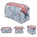 Makeup Bag Light Blue Flamingo Brush Organizer