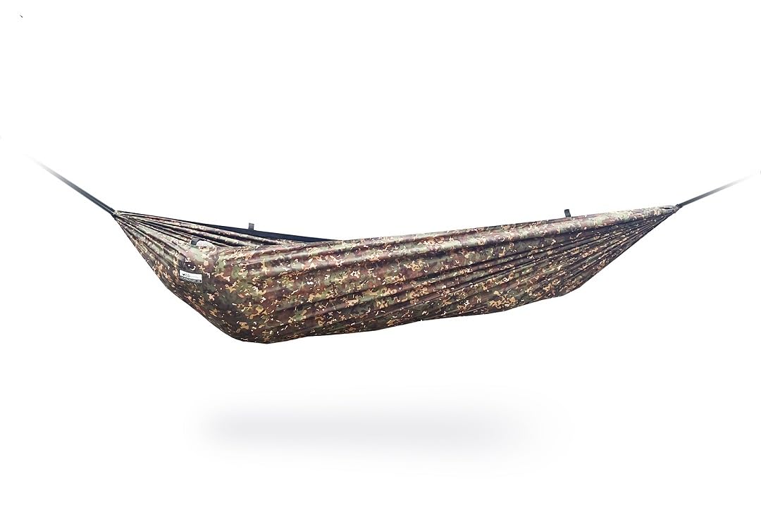 DD Hammocks Amaca da campeggio a doppio strato mimetica leggera per escursioni bushcraft