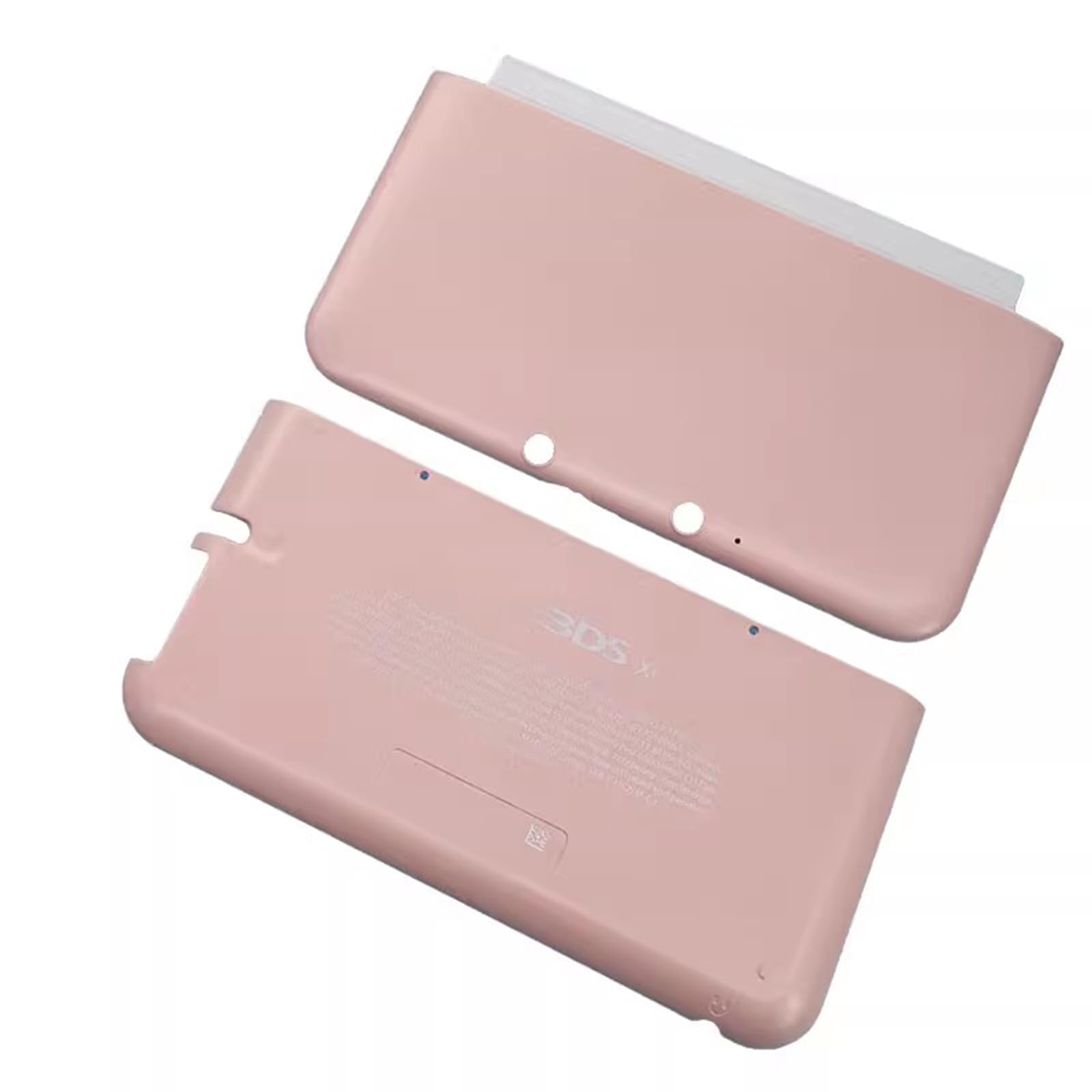 Coque Avant et Arrière Boîtier de Remplacement pour Nintendo 3DS XL Console, Couvercle de Plaque Supérieure/Inférieure Faceplate DIY A/E Accessoires pour 3DSXL (Rose)
