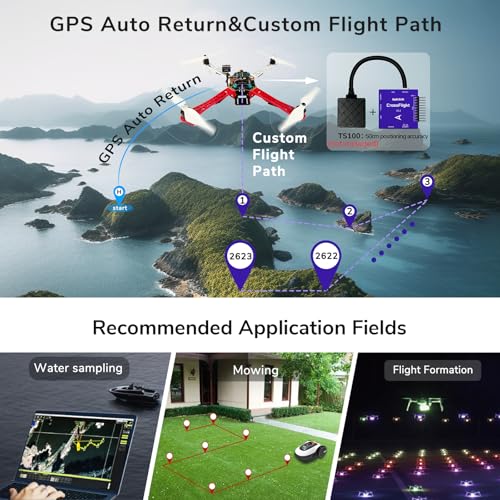 Image of Radiolink CrossFlight Flight Controller mini Size, 10 PWM Output OSD Module Integrated, Vibration Damping FC for RC Plane /3-8 Copters /Helicopter /Submarine /FPV Drone /Car /Boat /Auto Flight Route&Return