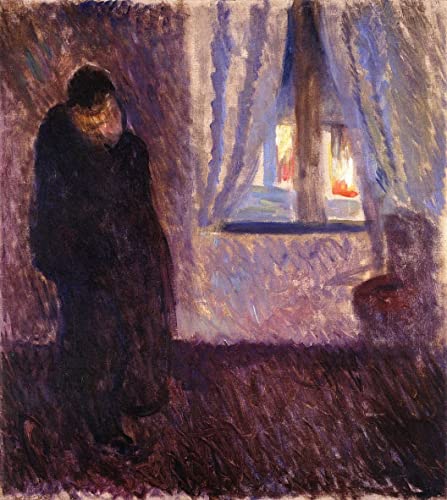 Affiche Impression Prints Baiser près de la fenêtre de Munch Décoration Salon Moderne 60x90