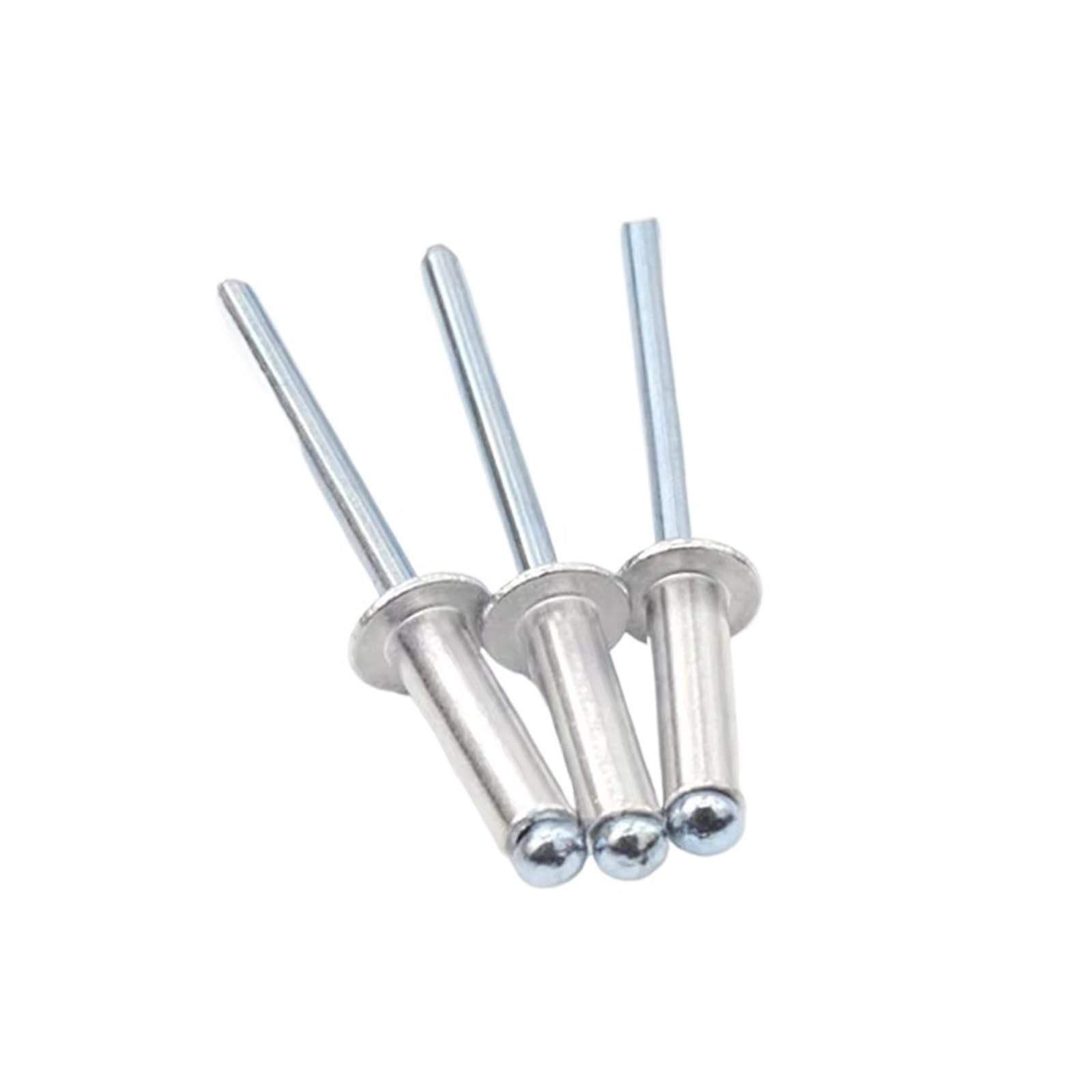 50 sztuk nitów zrywalnych ze stali aluminiowej, głowica kopuły, aluminium, 2,4-6,4 mm (5,0 x 18 mm)