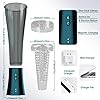 Cup Mâsturbatéur Homme automatique Electrique Va Et Vient Vibrant Chauffant Succion Mâsturbatéur MaSculin tasse d'avion vibrante rechargeable pour hommes k3 #3