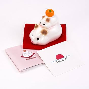 お正月☆ハムスターだるま&鏡餅 Amazon | 鏡餅 ハムスター 正月飾り 迎春飾り もちもち もっちり