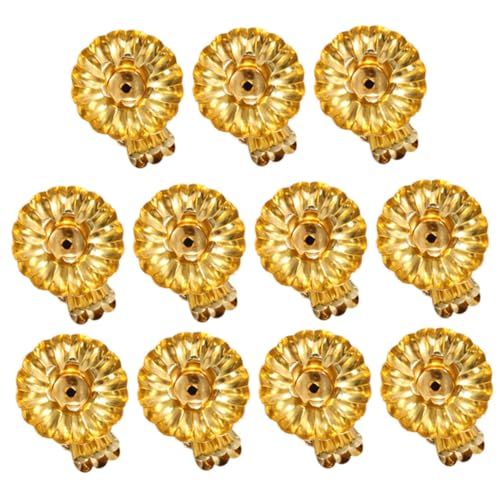 TOBBOMEY 15pezzi Portacandele in Metallo Per Candele Da Festa Di Natale Clip Per Candele Fermagli