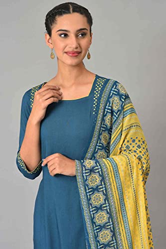 Image of Aurelia Women's Viscose Kurta Palazzo With Dupatta