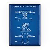 Skateboard Truck by Cole Borders, 14x19-Inch Canvas Wall Art