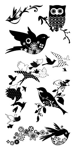 Inkadinkado Birds Galore Clear Stamps