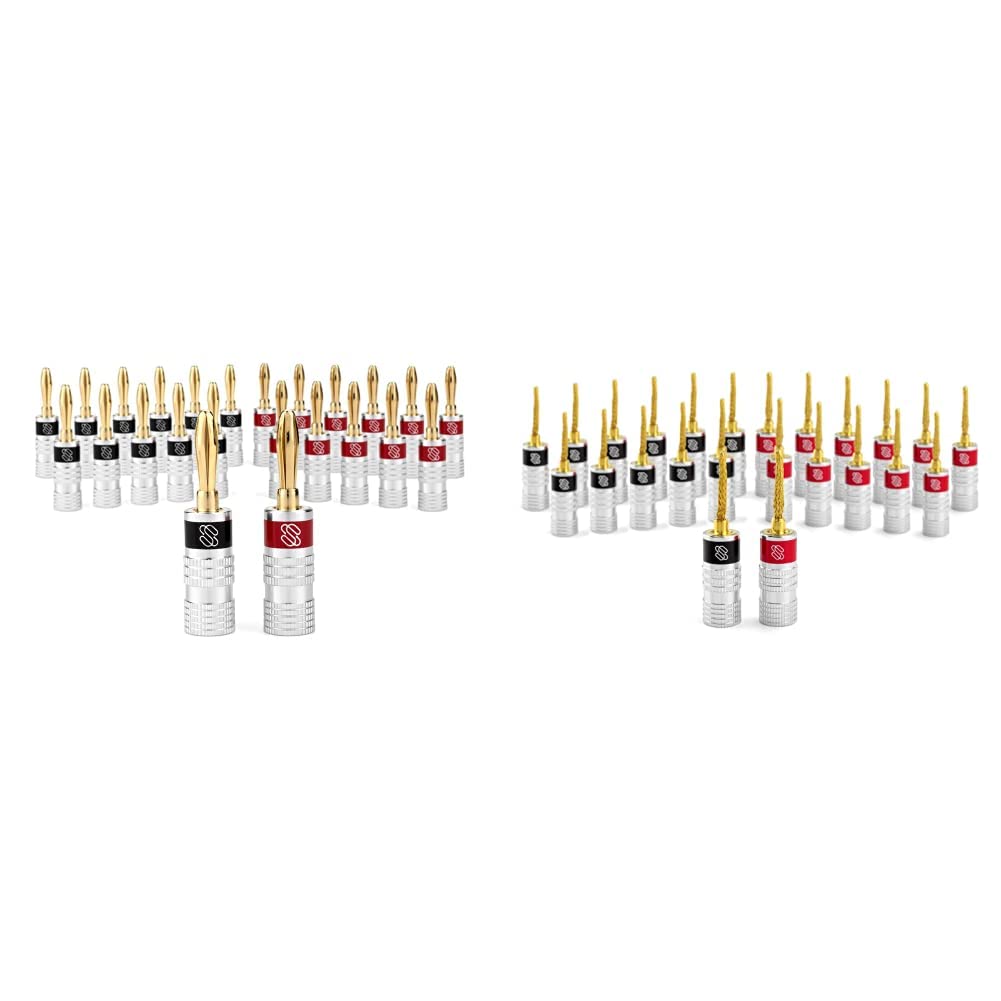 Photo 1 of Sewell Silverback Banana Plugs, 24k Gold Dual Screw Lock Speaker Connector