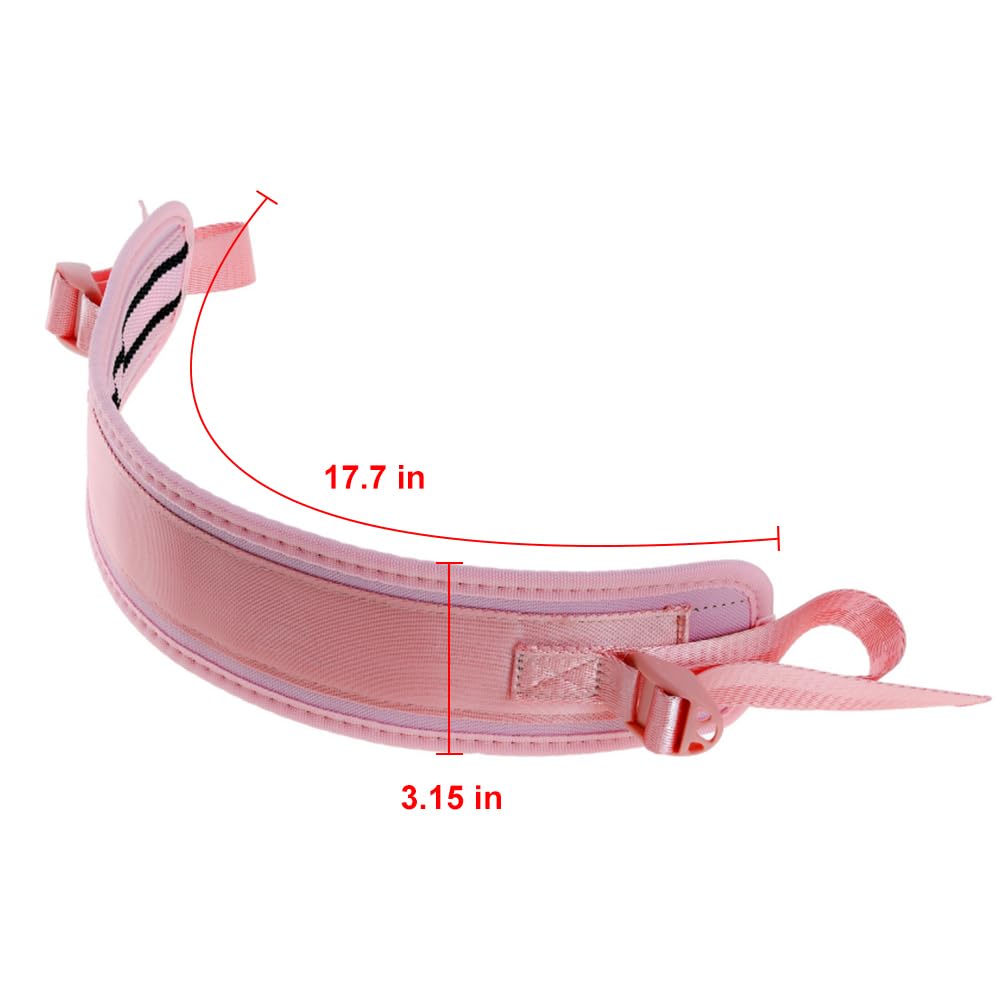 Drfeify Ceinture de poussée de hanche Hip Thrust Belt PU Leather Hook and Loop Portable Glute