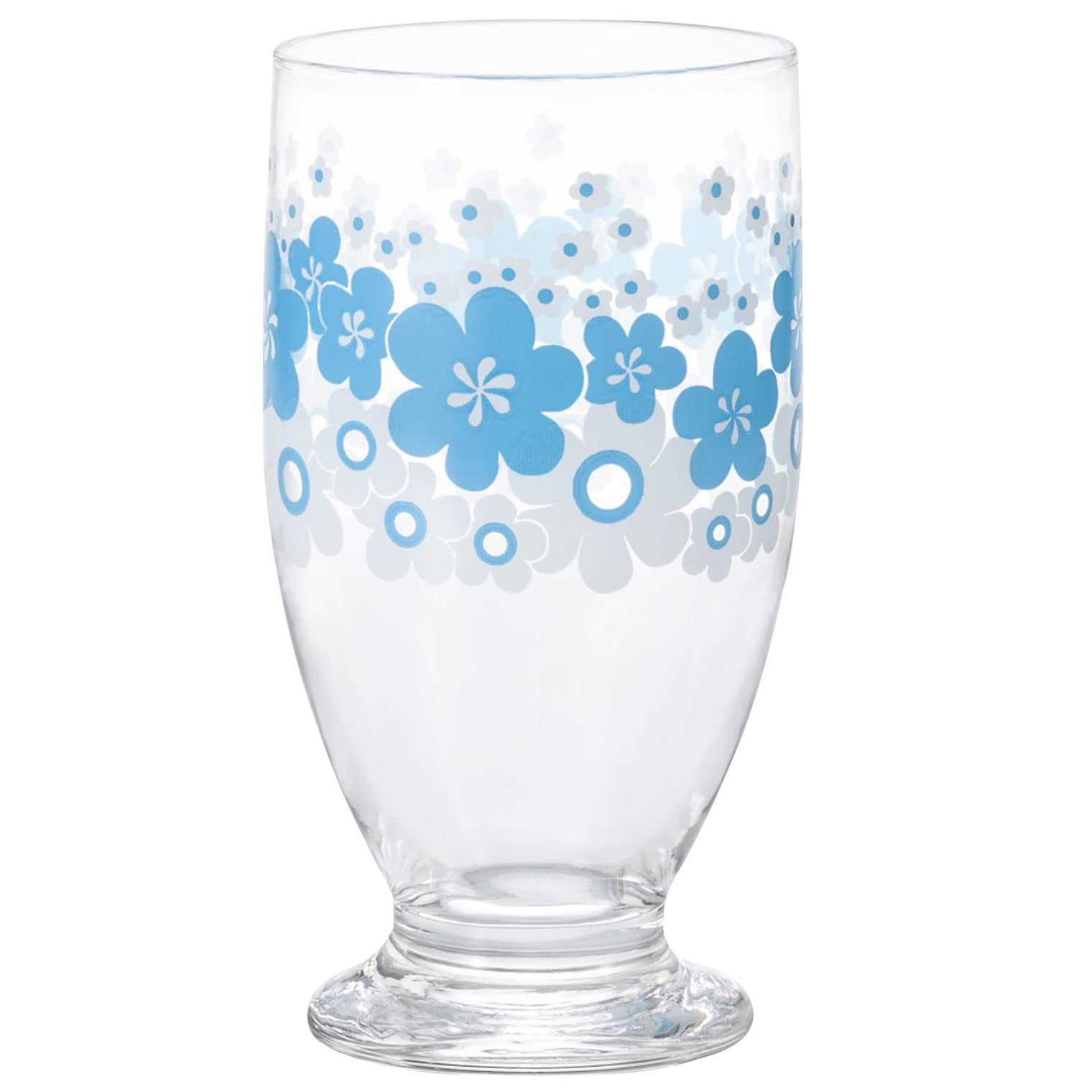 ADERIA 【 Aderia Retro Base Glass, Flower Circle, 335ml, Comes in Gift Box, Made in Japan, 1931 】 Cup, Beer, Glass, Japanese Sake, Tumbler, Whisky : Home & Kitchen