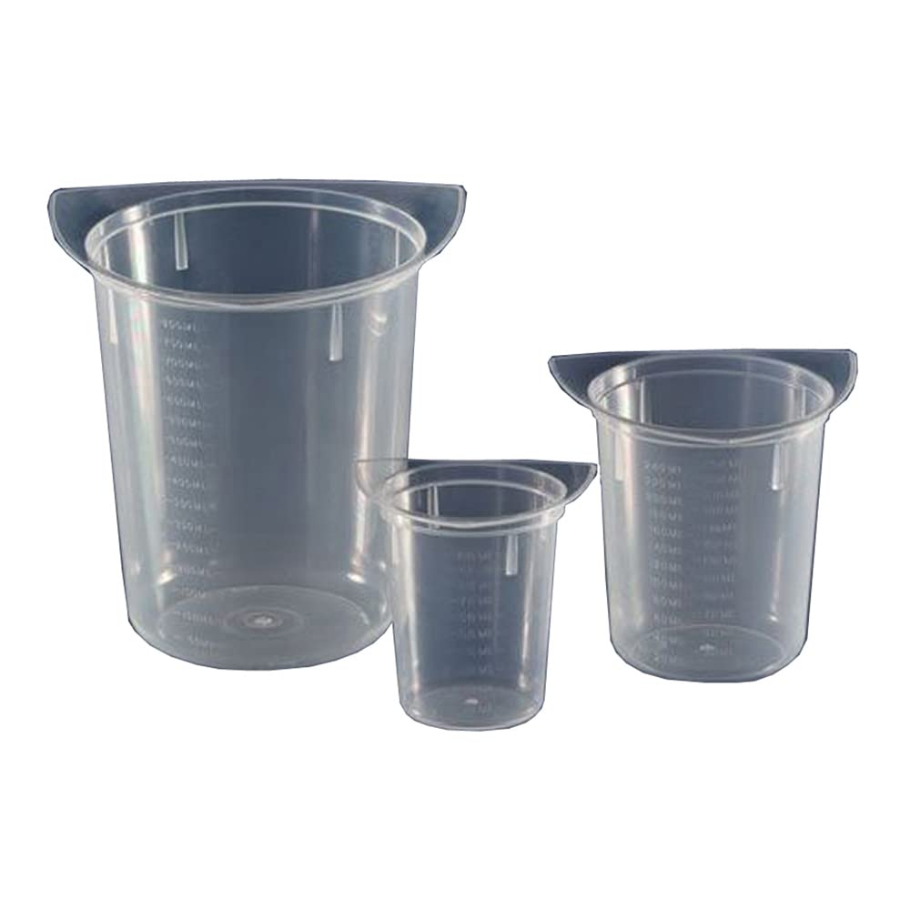 GLOBE SCIENTIFIC 3632 Beaker, 3 Corner, Clarified PP, 250 ml