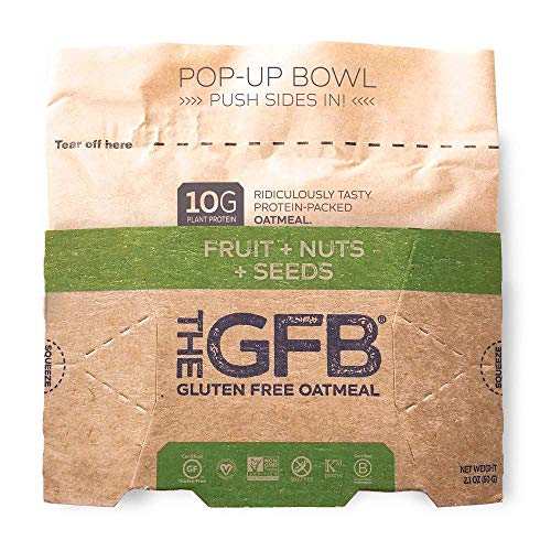 image for The Gluten Free Bar The GFB Protein Oatmeal Cup (Pop-up), Fruit, Nuts 