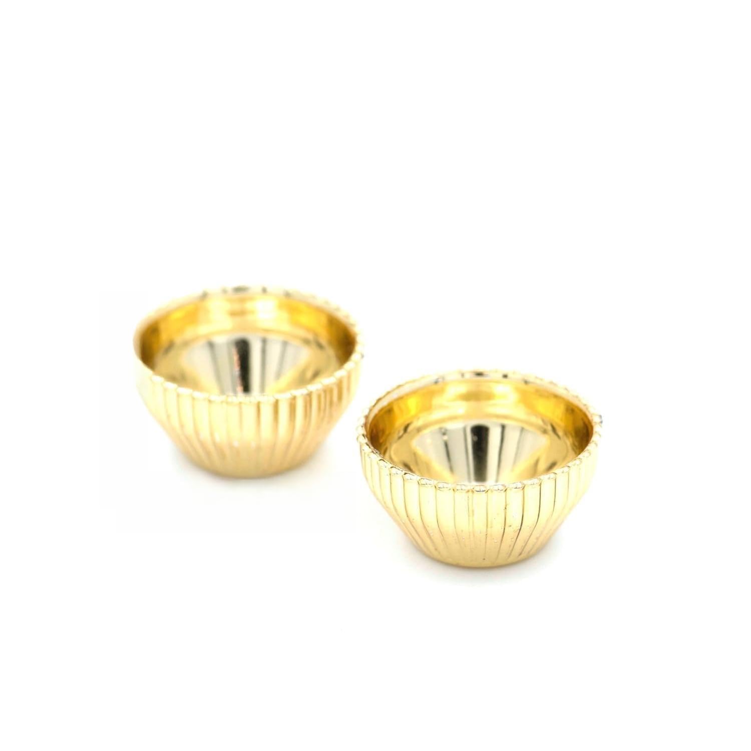 Golden Haldi Kumkum Plastic Wati Set 33mm | Decorative Small Bowls for Pooja, Wedding & Festive Use | Mini Kumkum Containers for Haldi Ceremony, Return Gifts & Home Decor (10)-image-21