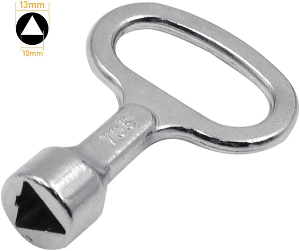 General Purpose Elevator Door Lock Valve Key Wrench, Utility Plumber Triangle, Used for Electrical Cabinet Subway Train