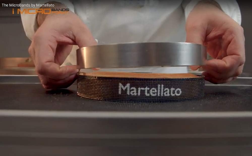 Martellato 30BANDS07 Perforated-Silicone-Band Dessert-Ring Liner 0.8 Inch x 10.24 Inch, 20 Pieces