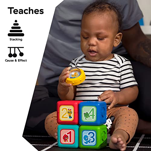 Image of Baby Einstein Connectables 6 Piece Set STEAM Learning Magnetic Blocks Baby 6 Months+ Toddler Montessori Toys for 1 2 3 4 5 Year Old