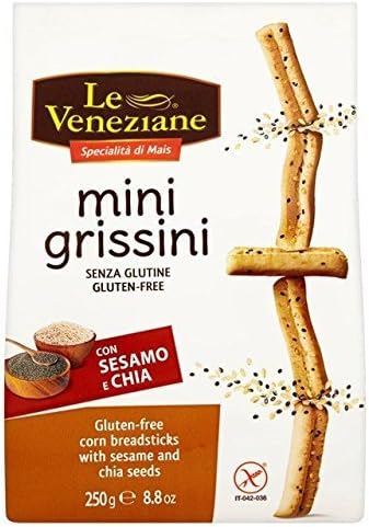 Le VenezianeGluten Free Sesame & Chia Grissini Breadsticks - 250g