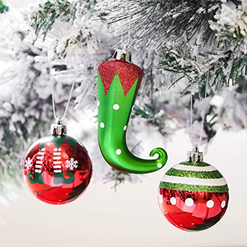 Victor's Workshop Weihnachtskugeln 70tlg. Kunststoff Christbaumkugeln Weihnachtsdeko Weihnachtsbaum Dekoration Set Plastik Weihnachten Deko… – Ansicht 3