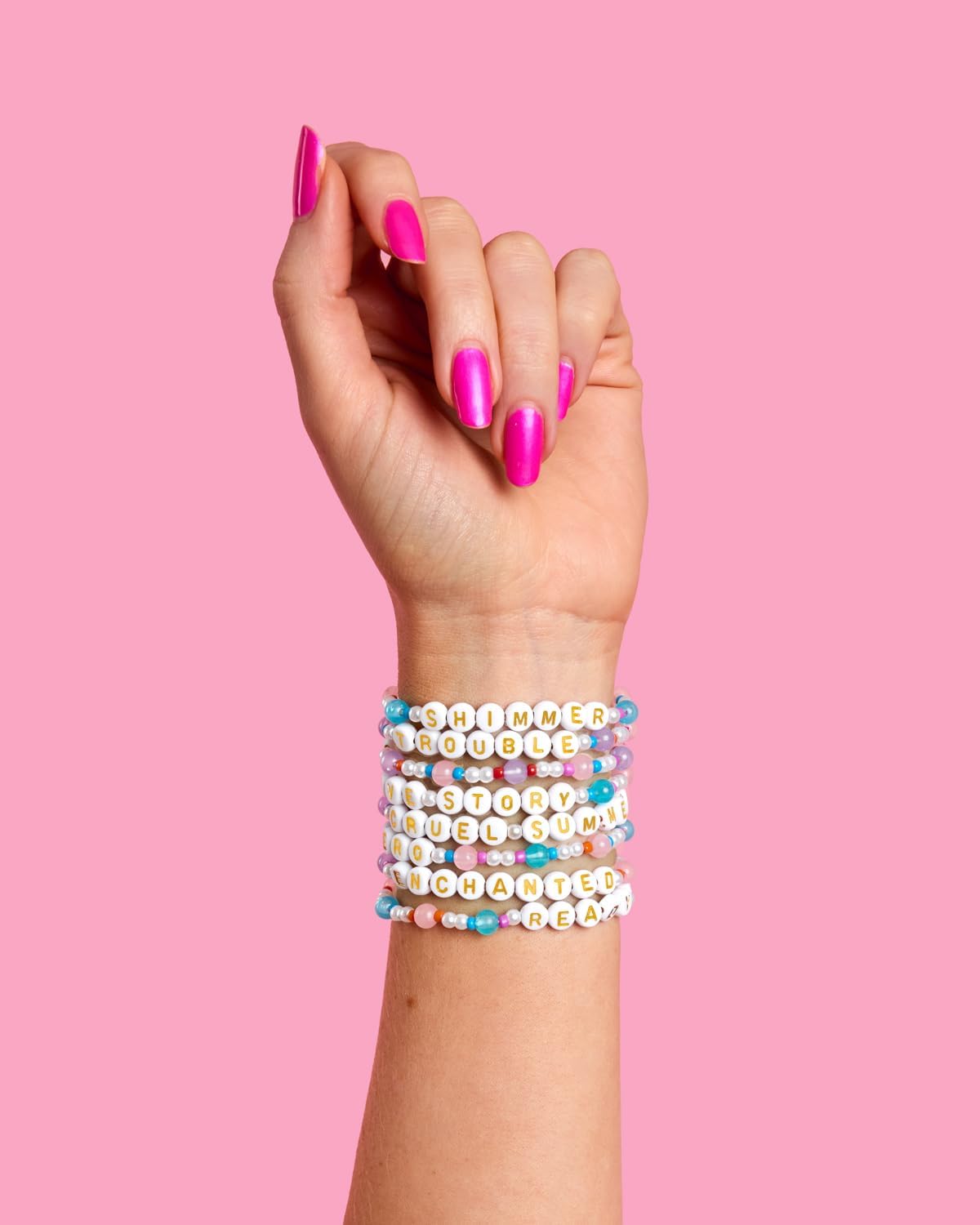 xo, Fetti Party Friendship Bracelets - 8 count | Beaded Party Favor, Goodie Bag, Bachelorette Party, Pearl Bead Concert Decor