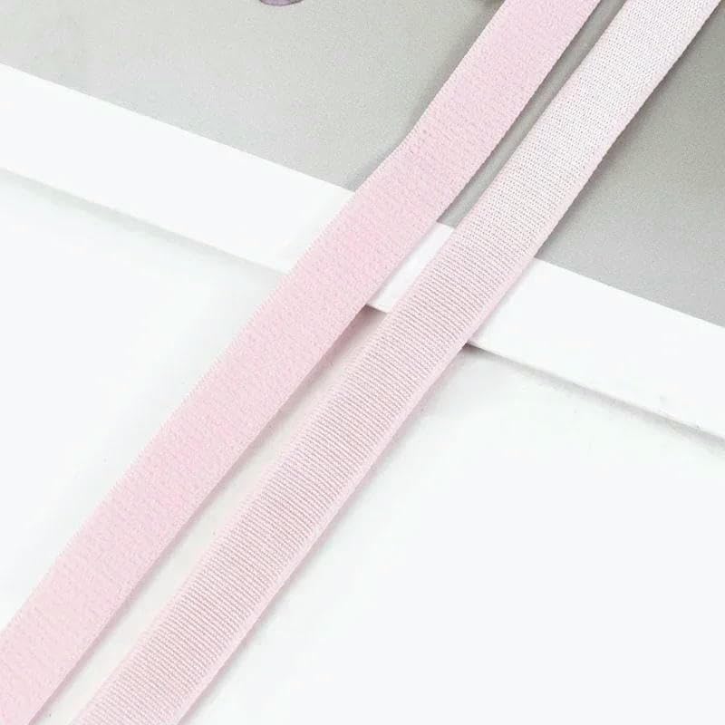Cinta elástica de nailon, Gomas Elásticas Spandex Multicolor 6-25mm 20 Metros(Pink 15mm)