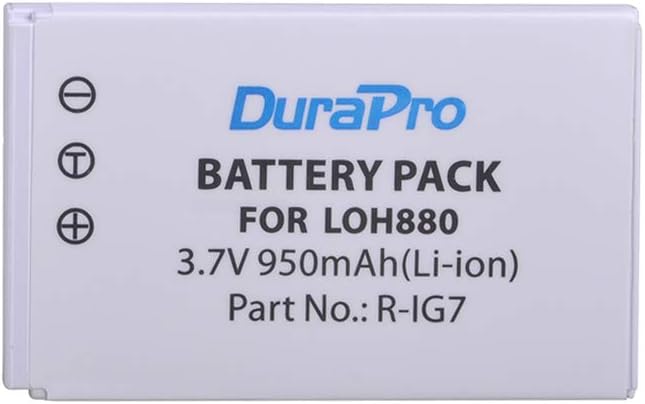 DuraPro 1Pc R-IG7 Battery for Logitech Harmony One 720 720 Pro 785 850 880 880 Pro 885,890,890 Pro,H890,900,900 Pro Remote Control DiNovo Edge DiNovo Mini Harman Kardon TC30
