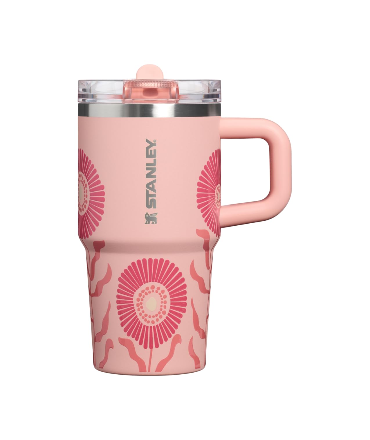 STANLEY Quencher ProTour Flipstraw Tumbler, 20 oz, Sorbet Garden | Built-In Straw & Handle | Cupholder Compatible for Travel | Leakproof Insulated Stainless Steel Cup | BPA-Free 20 Ounces Sorbet Garden