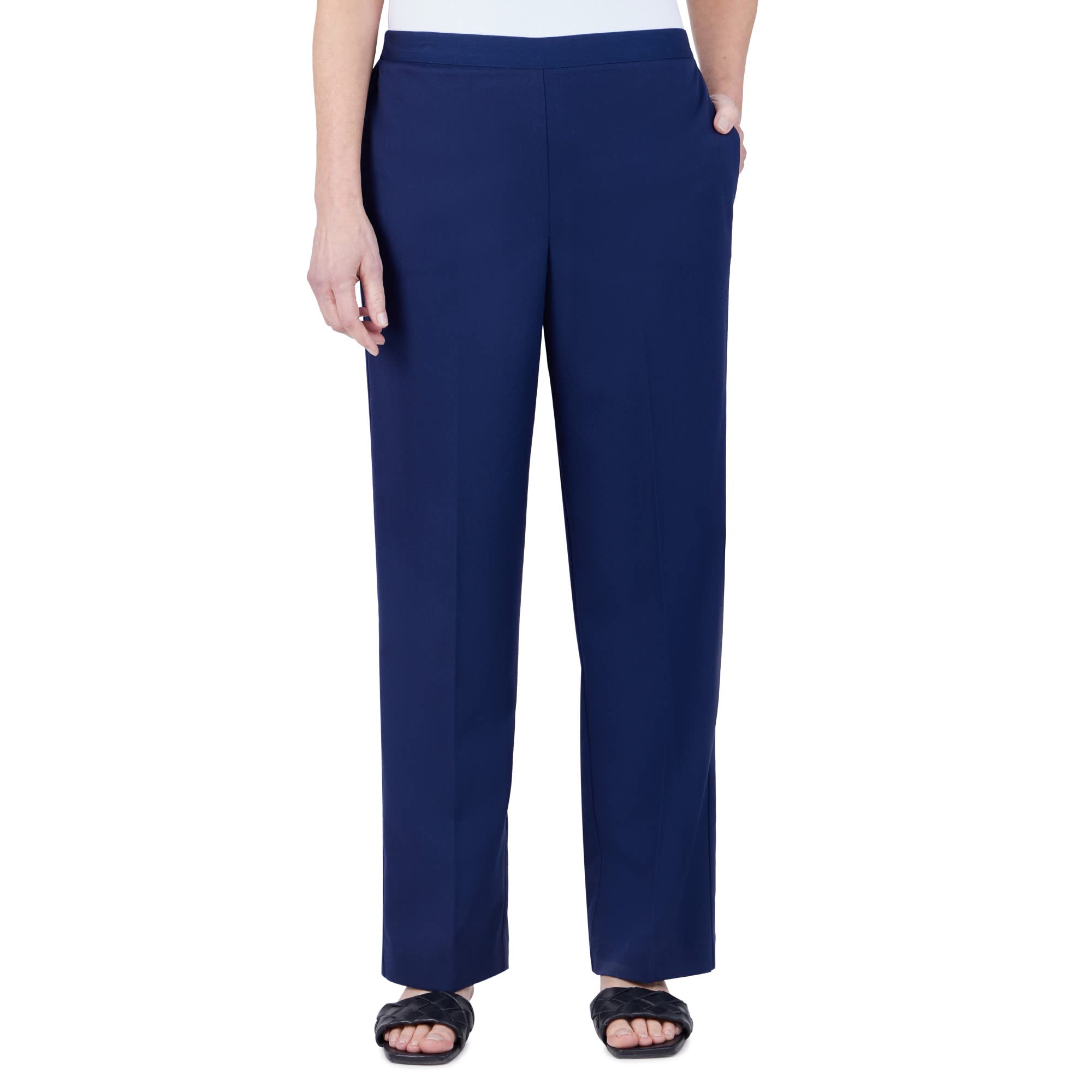 Alfred Dunner Womens Twill Average Length Pant