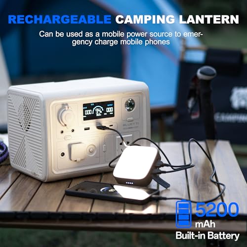 WUBEN F5 Camping Lantern Rechargeable, LED Camping Lights Lamp,Tent Lights for Camping Hanging, with Magnetic Base IP64 Waterproof, 500LM, 3 Light Modes, for Camping, Hiking, Emergency, Power Cuts etc - Image 3