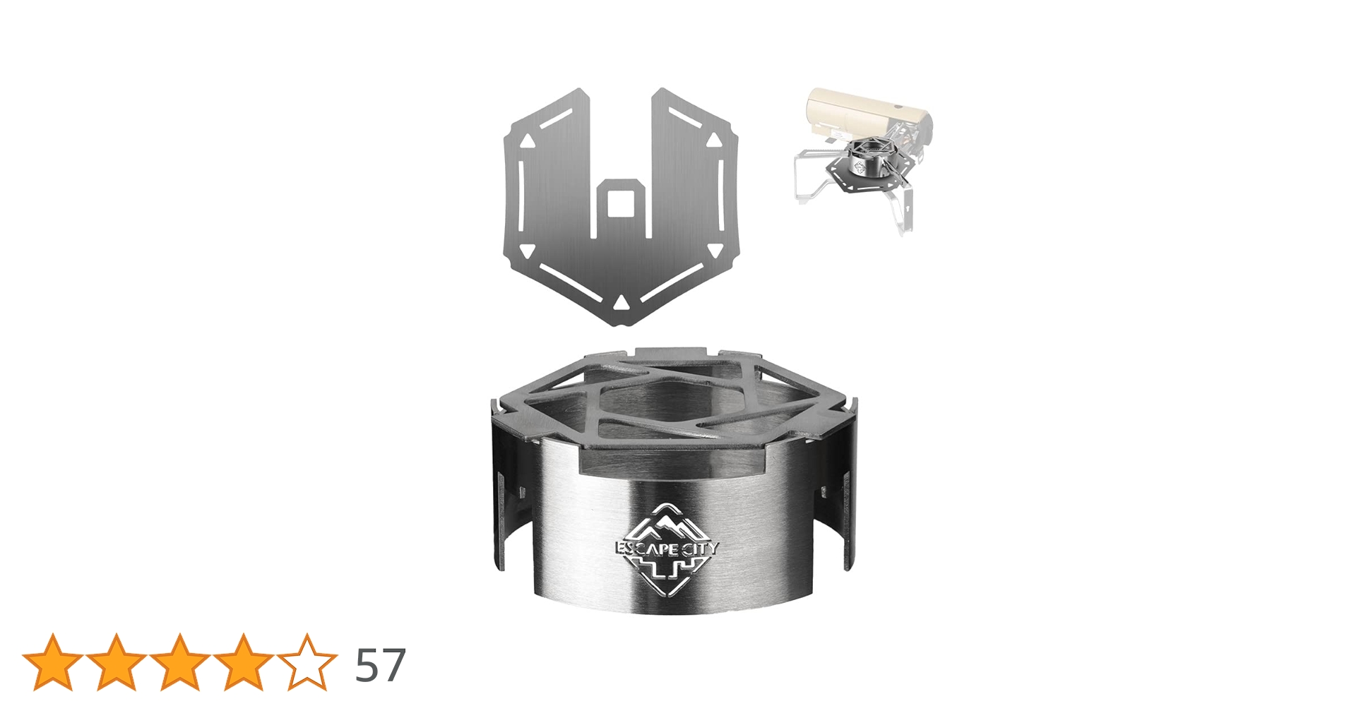 Amazon | 五徳付き風防 遮熱板セット HOME&CAMPバーナー専用 風防