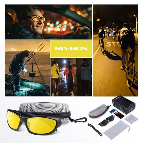 Image of RIVBOS Polarized Sports Sunglasses Driving Sun Glasses Shades for Men Women Tr90 Frame for Cycling Fishing Running RB831