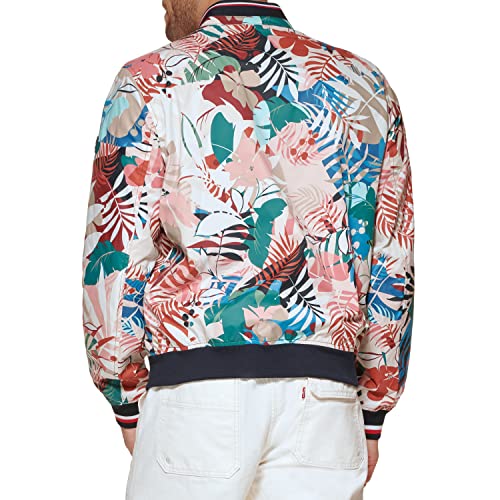 Image of Tommy Hilfiger Men's Lightweight Varsity Rib Knit Bomber Jacket