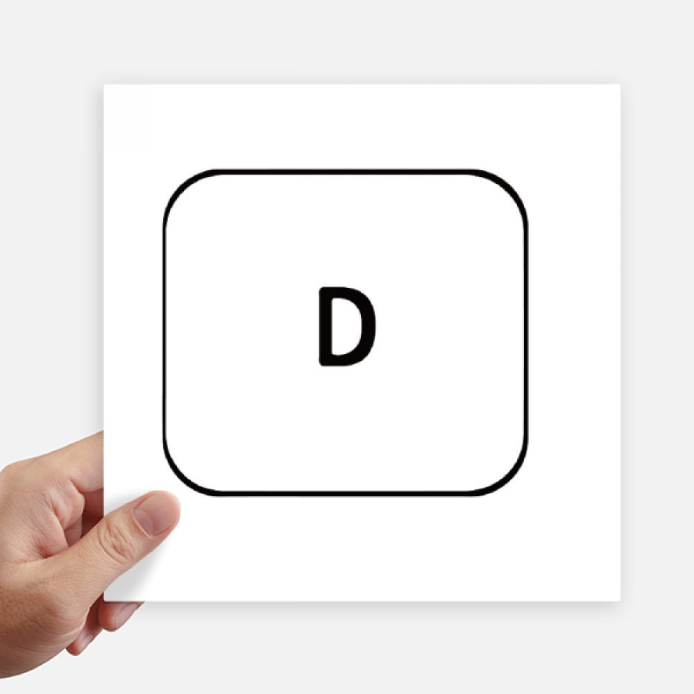 Autocollant clavier symbole D pour personnaliser votre espace de travail et moto