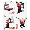 Pull-up Bar Three-Speed Adjustable Pull-up Equipment Wall Horizontal Bar Fitness Equipment 90-Degree Flip Adjustment Triangle Support Doubled and Stable for Home Indoor