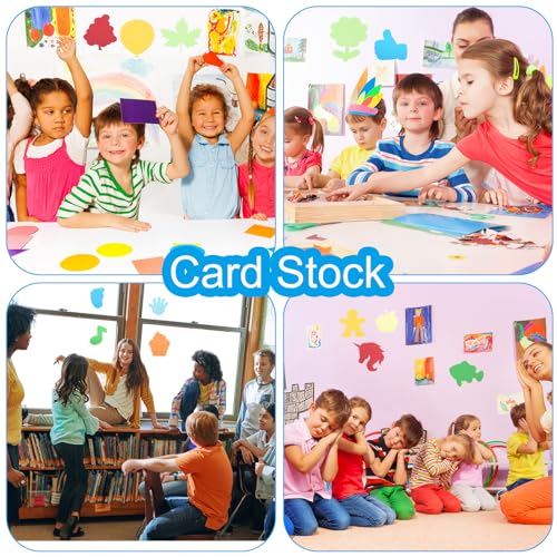 PATIKIL 180 Stück Papierausschnitte für Pinnwände handabdruckförmige Ausschnitte Papier Bulletin Cutouts Papier für Klassenzimmern Bastelprojekten und Partybedarf Bunt