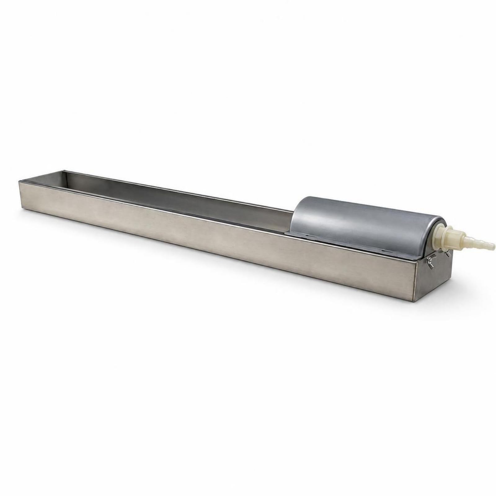 Abbeveratoio Automatico per Pollame Abbeveratoio Galline Trincialiquidi Vasca Acqua Idraulico in Acciaio Inox Anti Ruggine con Galleggiante E Tubo, 80cm, Senza Coperchio Divisorio