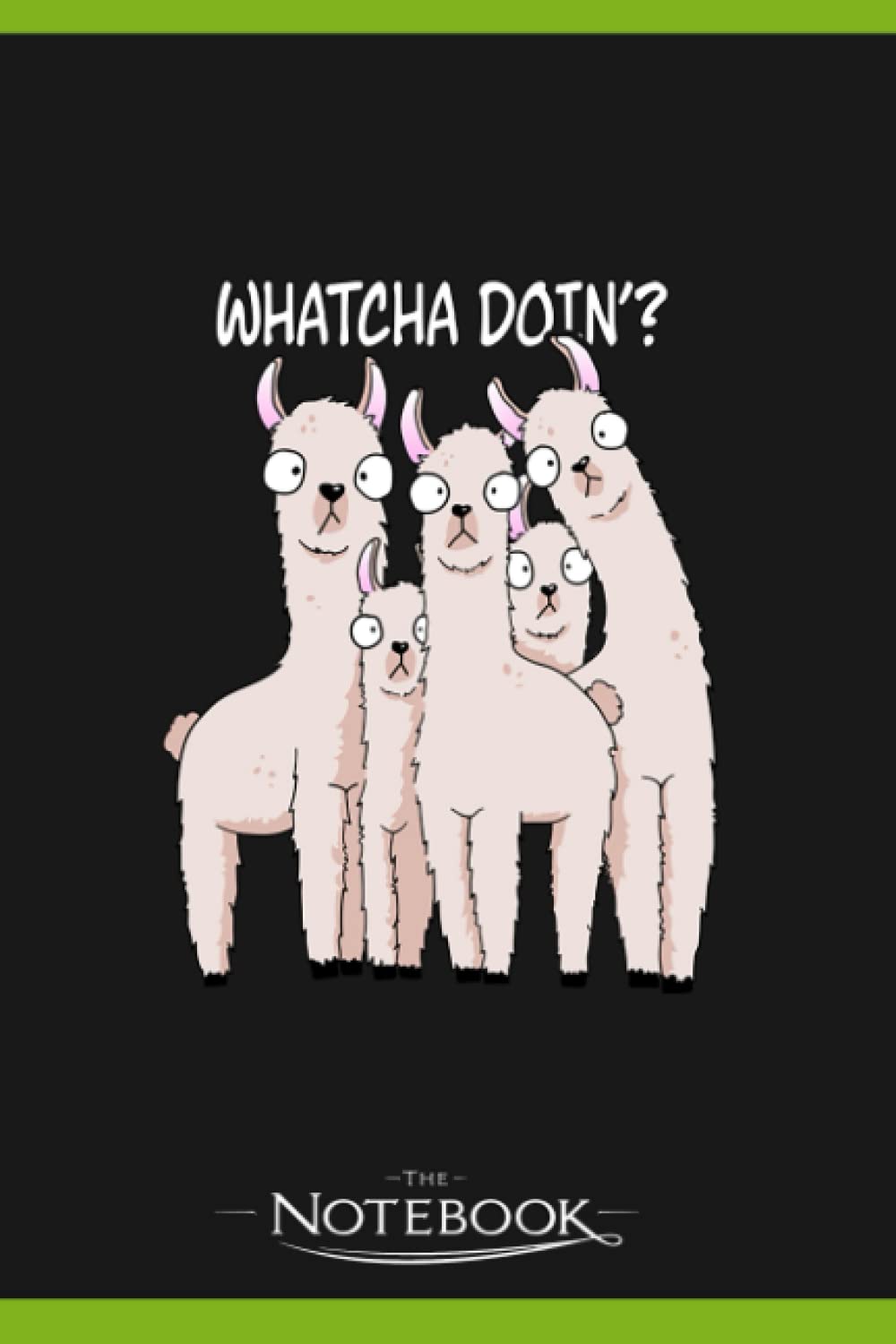 Notebook: Curious Alpakas Lamas With Dofen View: Notebook Taking Is A Set Of Your Thoughts, Ideas And To-Do List| 120 Pages 6x9 Inches