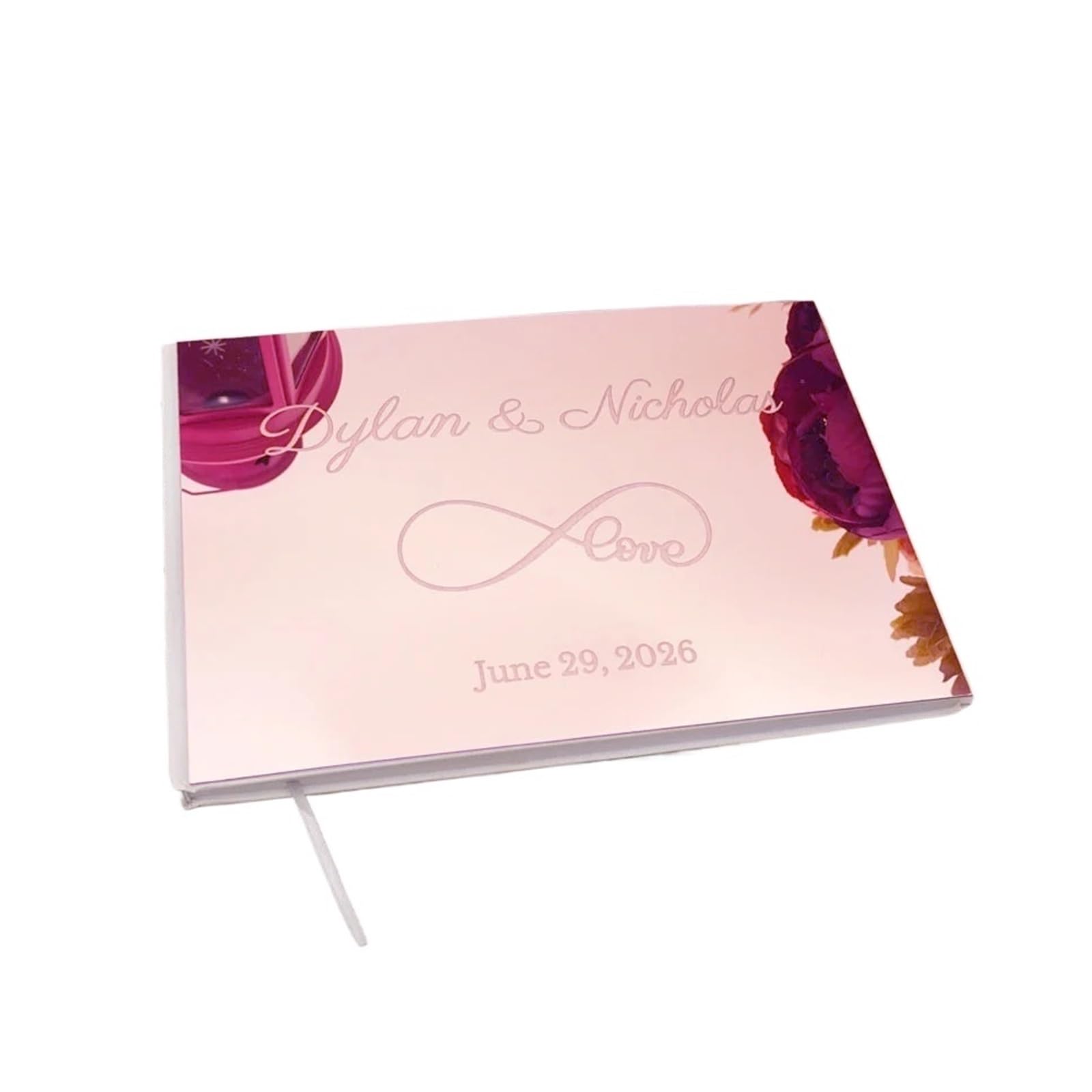 Libro Firmas Boda Libro de visitas Boda acrílico con Tema Amor