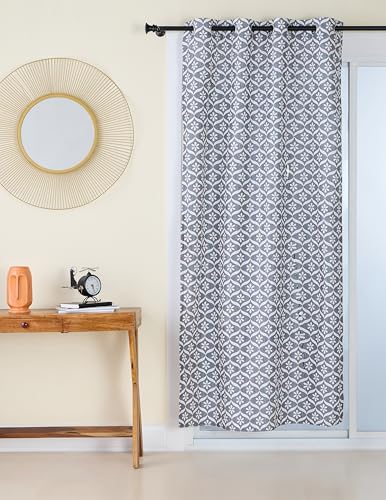 See full amazon price history chart for Amazon Brand - Solimo Premium Polyester Opaque Tab Top Curtains| 135 GSM | 7 Ft | Geometric Print Fabric | Easy Maintenance (Set of 2, Grey) Amazon Brand - Solimo Premium Polyester Opaque Tab Top Curtains| 135 GSM | 7 Ft | Geometric Print Fabric | Easy Maintenance (Set of 2, Grey) (B0D5D4PQQ4) Amazon Price History, Amazon Price Tracker