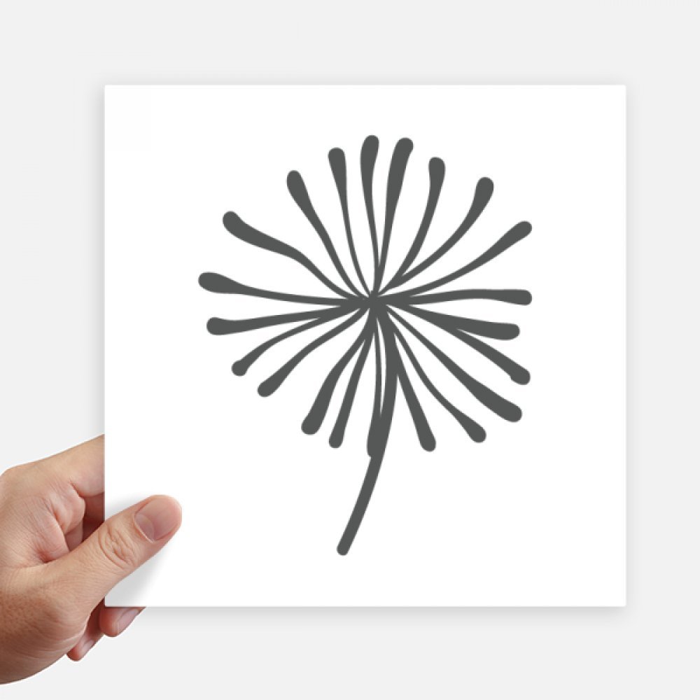 Sticker pissenlit 20cm haute adhérence multi-supports pour ordinateur portable et mur 4Pcs